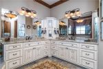 Master Bathroom with Double Sinks